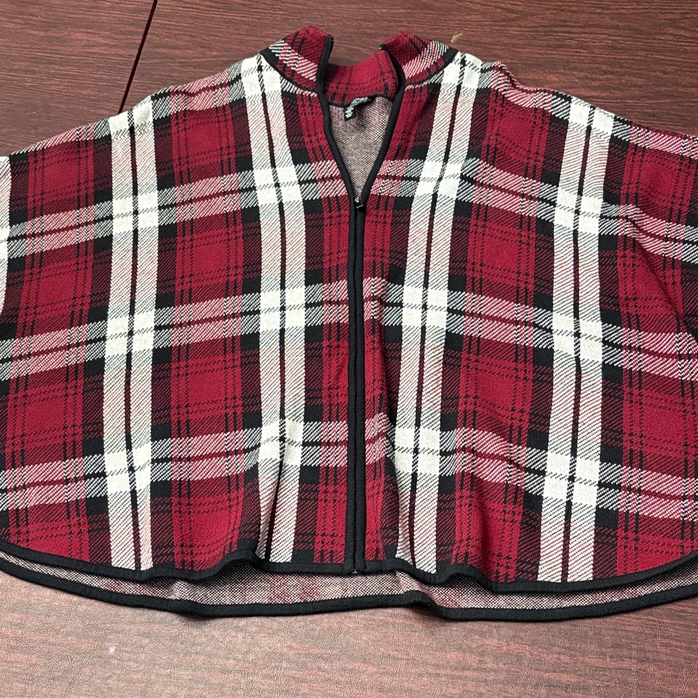 Plaid sleeveless top - Red and Black